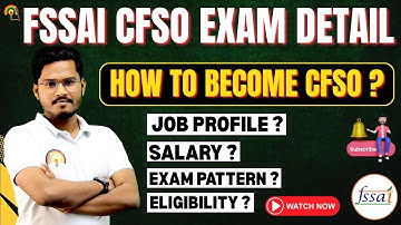 All About FSSAI CFSO 2026 |CFSO JOB PROFILE & 💰 SALARY | Food Inspector Full Guide