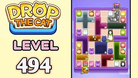 Drop the Cat! Level 494 Walkthrough
