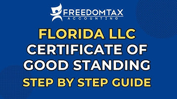 How To Get A Florida Certificate of Status For An LLC (Step by Step Guide)