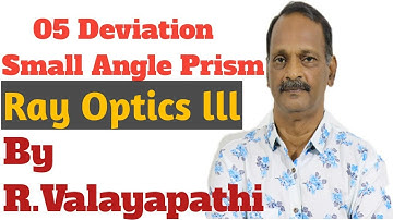 05 PRISM   DEVIATION THROUGH A SMALL ANGLED PRISM