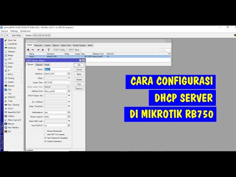 Cara Setting DHCP Server pada Mikrotik RB750 (Untuk Pemula)