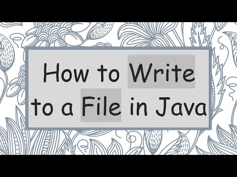 How to Write to a File in Java