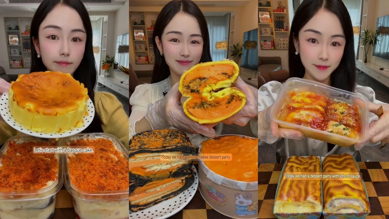 ASMR Eating Most Delicious Creamy 🎂 🎂 (soft chewy sounds) MUKBANG Satisfying