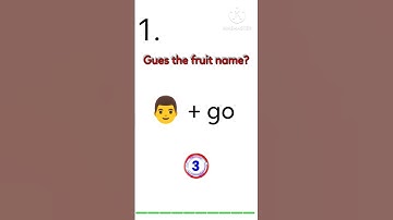 gues the fruit name 🤔#quiz #gk #guess trending video on YouTube