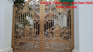 ✅ ✅ Cổng biệt thự bằng nhôm đúc ĐẲNG CẤP VƯỢT THỜI GIAN | Cổng nhôm đúc Nam Định