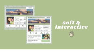soft aesthetic; interactive carrd tutorial screenshot 1