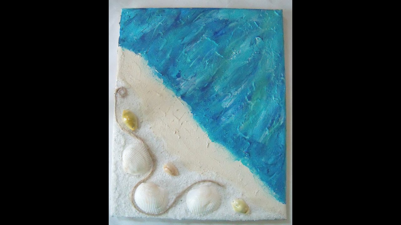 DIY Beach Canvas Painting: Create Your Own Stunning Ocean Art with Easy ...