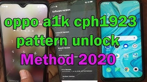 Oppo A1k Cph1923 Reset/Remove Screen Lock/Remove pattern unlock umt (Ultimate Multi Tool - MTK)