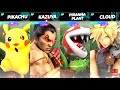 Super Smash Bros Ultimate Amiibo Fights – Weekend Finals Pikachu v Kazuya v Petey Jr v Cloud