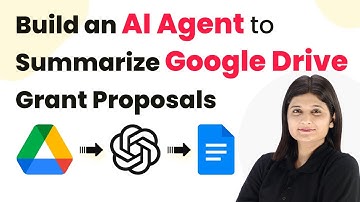 How to Build an AI Agent to Auto-Summarize Google Drive Grant Proposals