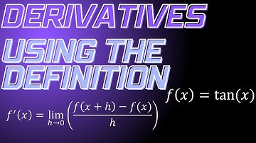 Derivative of tanx from first principles