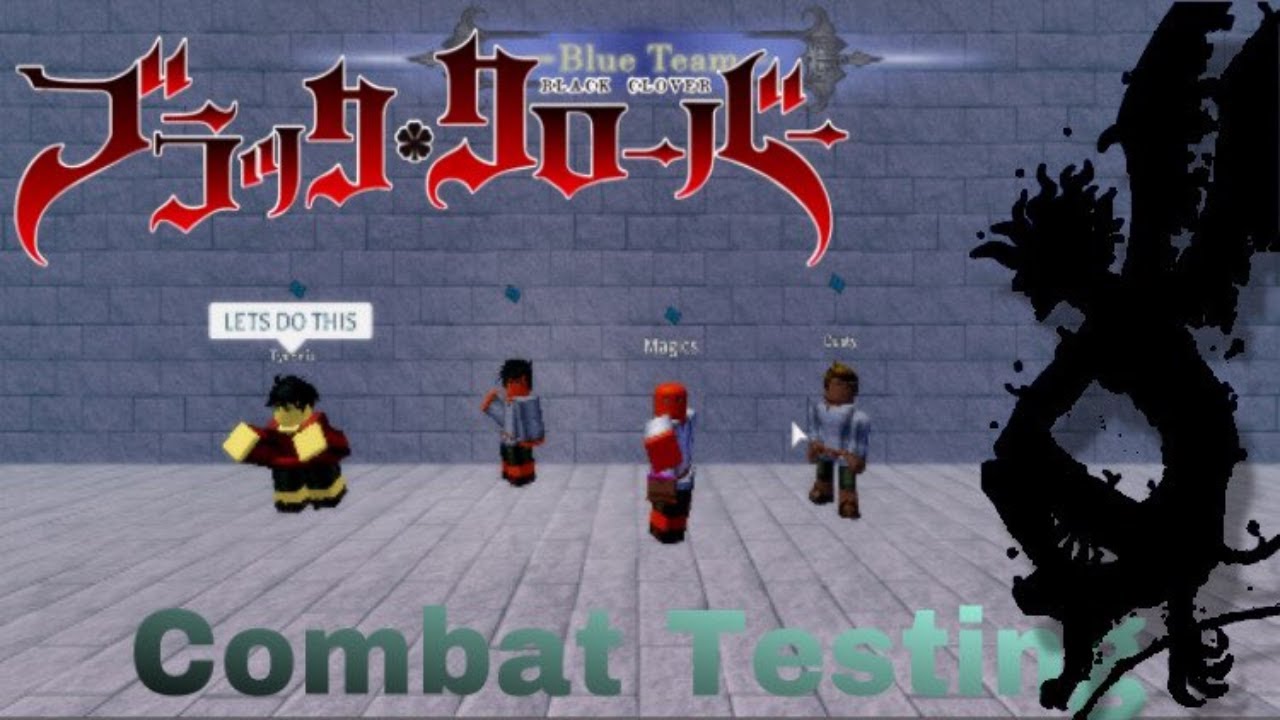 New Black Clover Game Combat Test Clover Roblox Youtube - combat test roblox