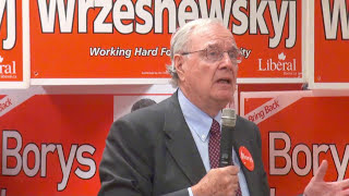 Paul Martin speaks at political rally for Borys Wrzesnewskyj