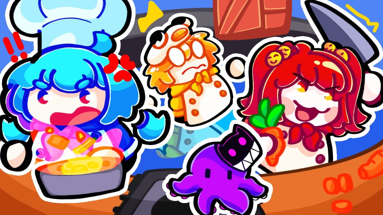 Turma da Batatinha BRIGOU no Overcooked 2!