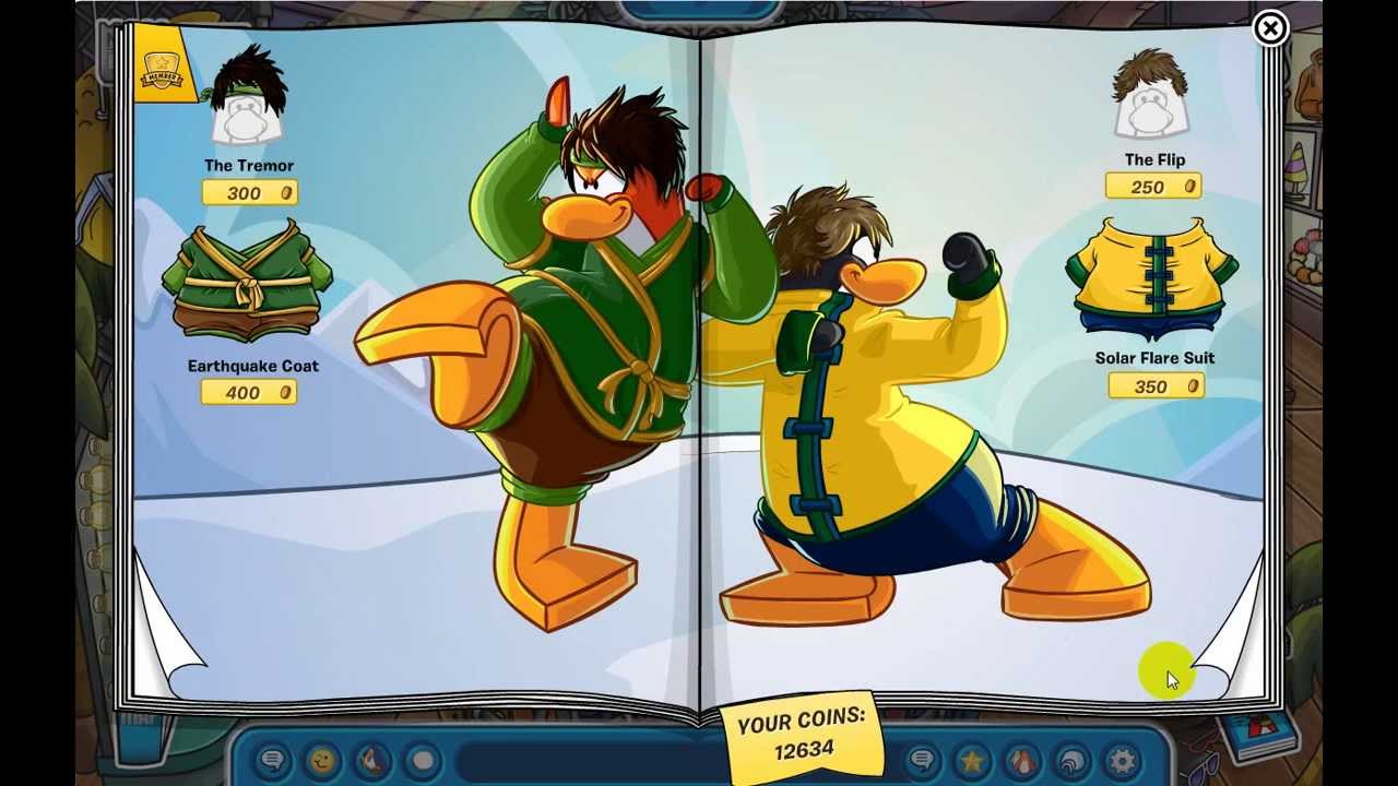 Club penguin clothing catalog secrets May 2013 YouTube