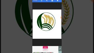 circle the agriculture logo in pixellab #logodesign #shorts #shortsfeed