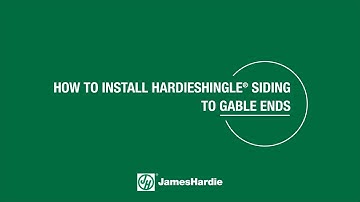 How To Install HardieShingle® Siding to Gable Ends