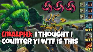 HE PICKED MALPHITE TOP TO COUNTER MASTER YI TOP...