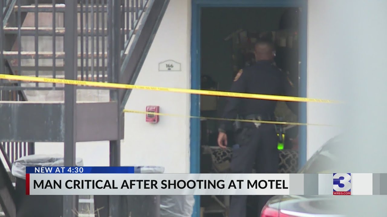Man critical after shooting at motel - YouTube