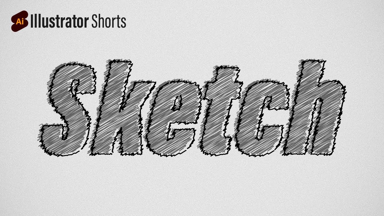 Sketch Text Effect in Illustrator | Illustrator Tips and Tricks