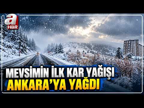 Mevsimin İlk Kar Yağışı Ankara'ya Yağdı | A Haber