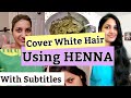 Turn White/Gray Hair To Black Hair Using Henna || Natural Black Hair Dye || Shruthi Diaries