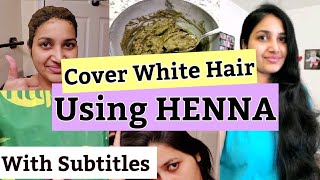 Turn White/Gray Hair To Black Hair Using Henna || Natural Black Hair Dye || Shruthi Diaries