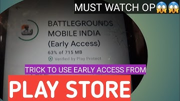 HOW TO INSTALL  BGMI EARLY ACCESS  FROM PLAY STORE😱😱OP