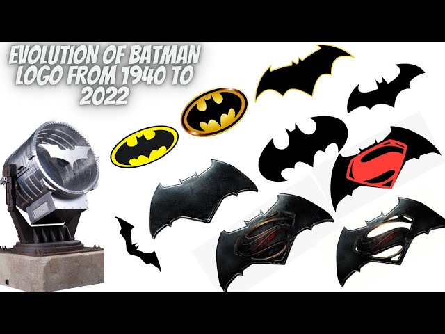 Evolution of batman symbol | Evolution of batman logo | Batman logos through  the years | Batman - YouTube