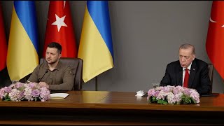 Зустріч Володимира Зеленського та Реджепа Таїпа Ердогана з представниками ЗМІ