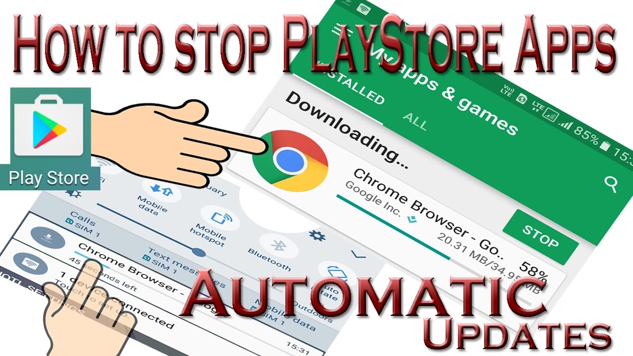 How to Stop Automatic Updates of Apps in Google Play Store [Hindi ...