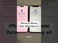 iphone to iphone All data transfer #short #datatransfer