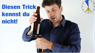 Lifehack! Zwei Bierflaschen miteinander öffnen ohne weiteres Hilfsmittel! Geht das?