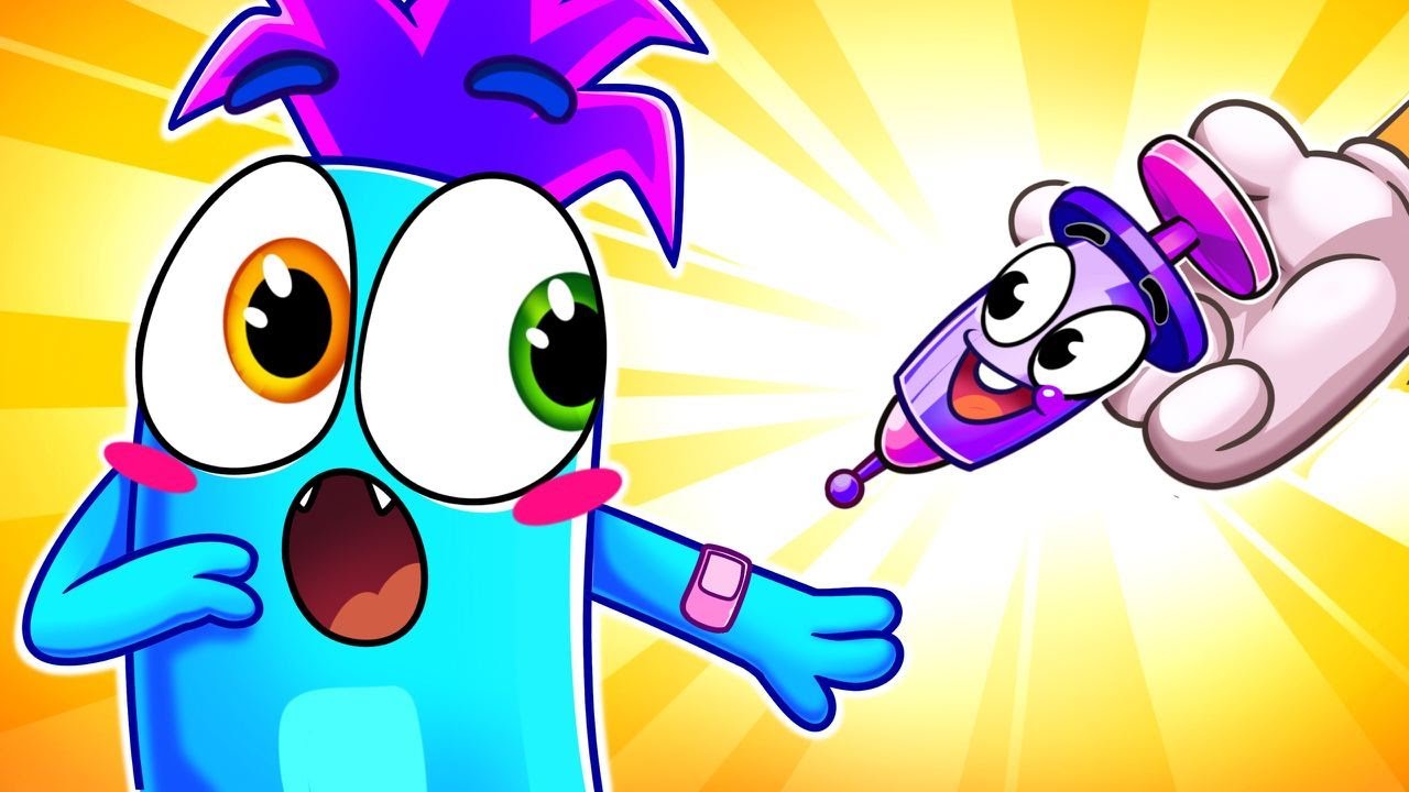 😿 'Brave Little One, Time for a Shot!' - A Comforting Song About Courage with Fluffy Friends 🎶