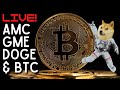 🔴[LIVE] CRYPTO RALLY ANALYSIS: BITCOIN & DOGECOIN 🚀🚀🚀 || The Suits vs AMC and GME