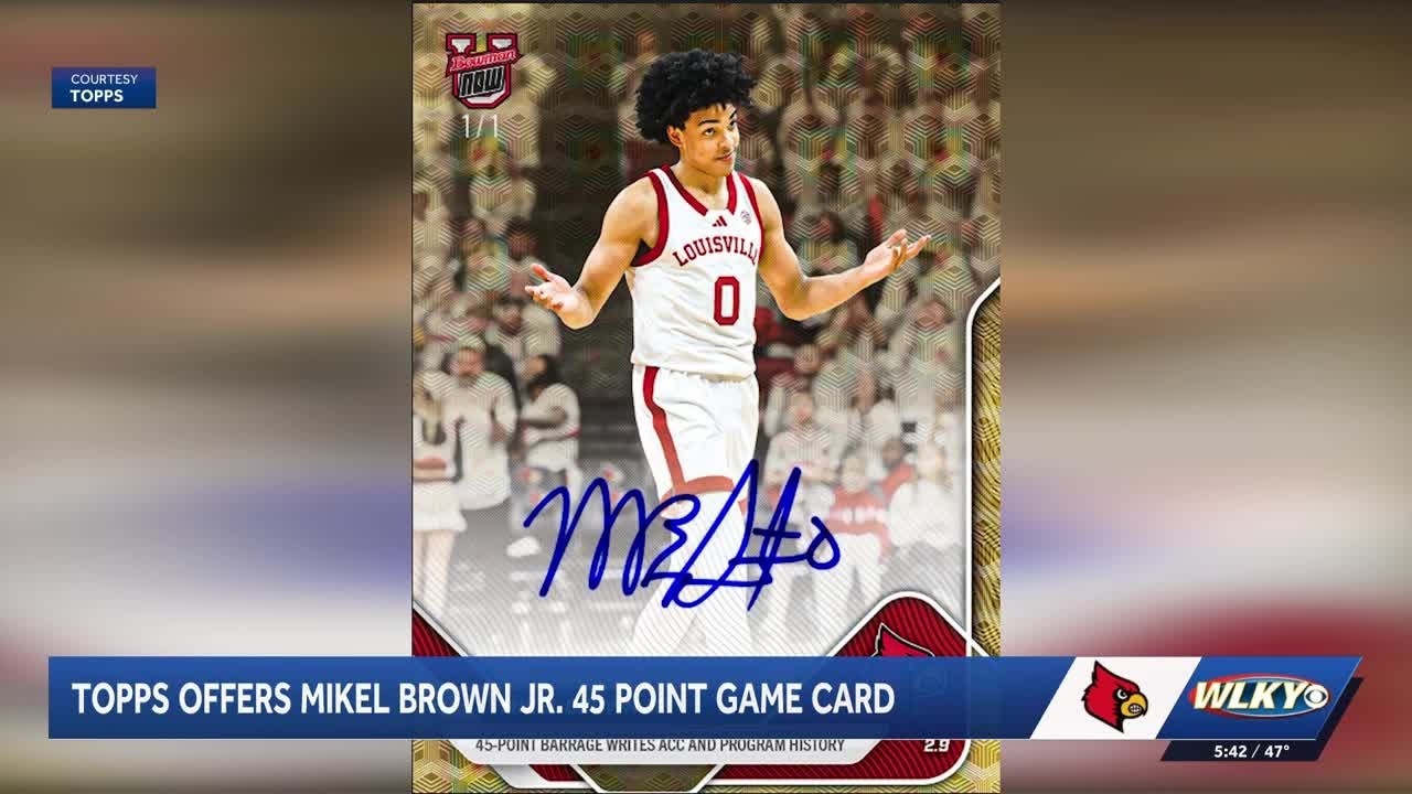 Topps makes Mikel Brown Jr. card to commemorate 45-point game 