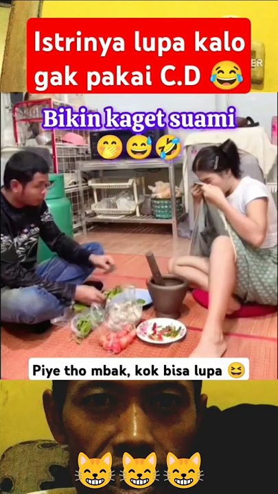 Suami istri masak bikin ngakak 😆 video lucu bikin #ngakak #komedi #videolucu #Shorts