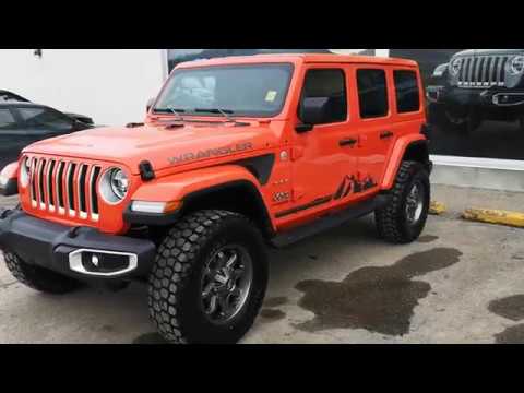 20W24 - 2019 Jeep Wrangler Unlimited Sahara with Lift, Rims and Tires  upgrade - YouTube