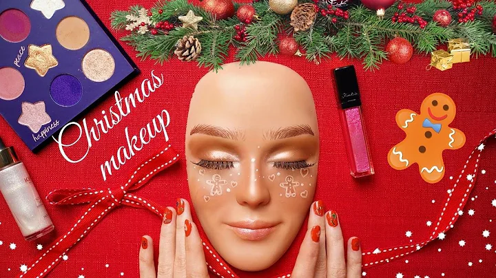 ASMR Christmas Cookie Makeup Application on Mannequin (Whispered)