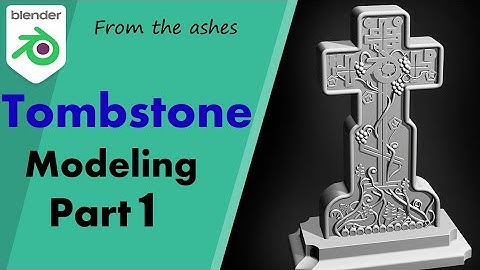 Creating a Tombstone in Blender - Modeling part 1