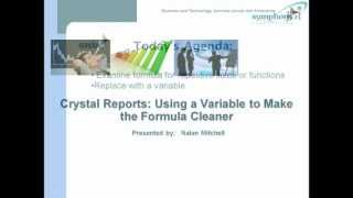 Crystal Reports Tip of the Week_ Using a Variable to Make the Formula Cleaner