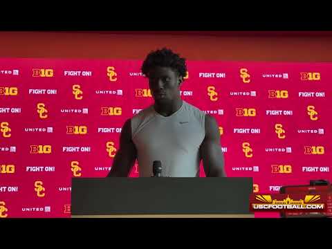 USC DT Jide Abasiri on Rutgers offense, working to improve pass rush