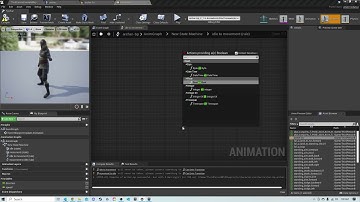 9. CHARACTER ANIMATION BLUEPRINT / STATE MACHINE / STATE TRANSISTIONS #UE4 #RPG #HOWTO