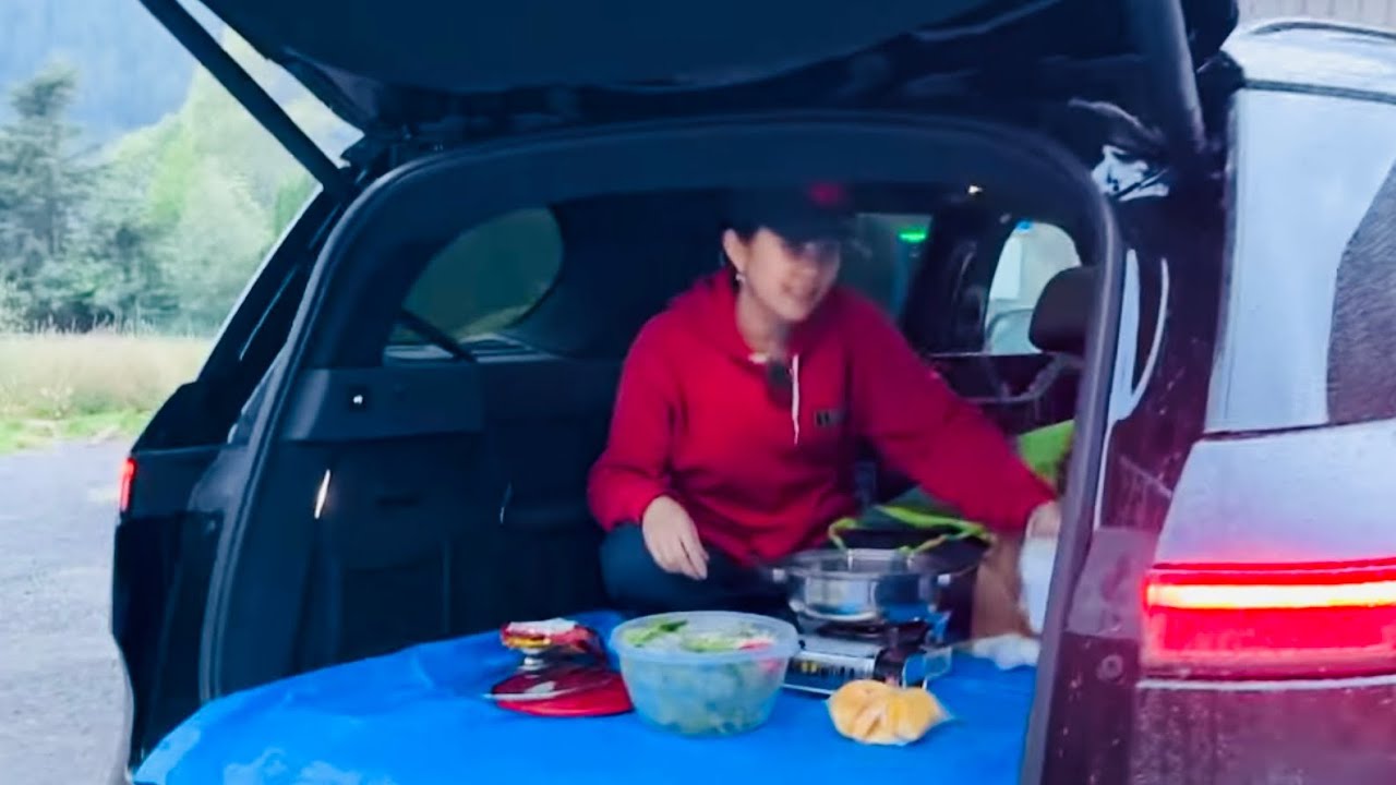 Đi phượt cùng em VF9, nấu LẨU và ăn trên xe CHỦ TỊCH ngon tuyệt vời | Xe Điện Vinfast