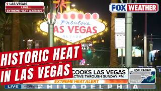 Historic Heat Cooks Las Vegas with Temperatures in the High 90s Impacting Millions