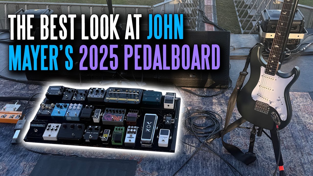 John Mayer's 2025 Festival Touring Pedalboard In Crazy Detail +