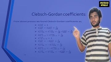 clebsch gordan coefficient