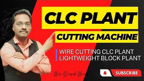 CLC Wire Cutting Machine Full CLC Production Video