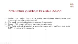Lec 35 Introduction to DCGAN