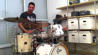 The Beatles - Rain (drum cover) original speed chords